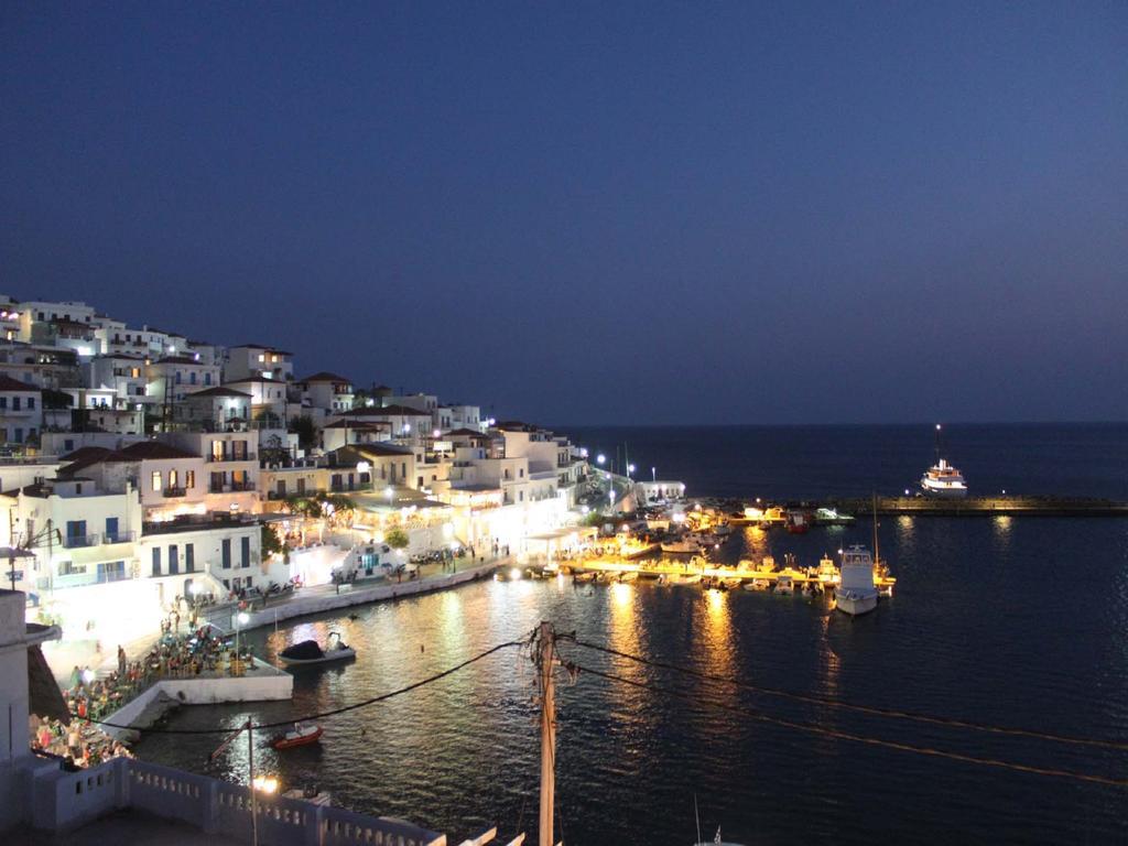 Aegean Sea View Villa Batsi  Bagian luar foto