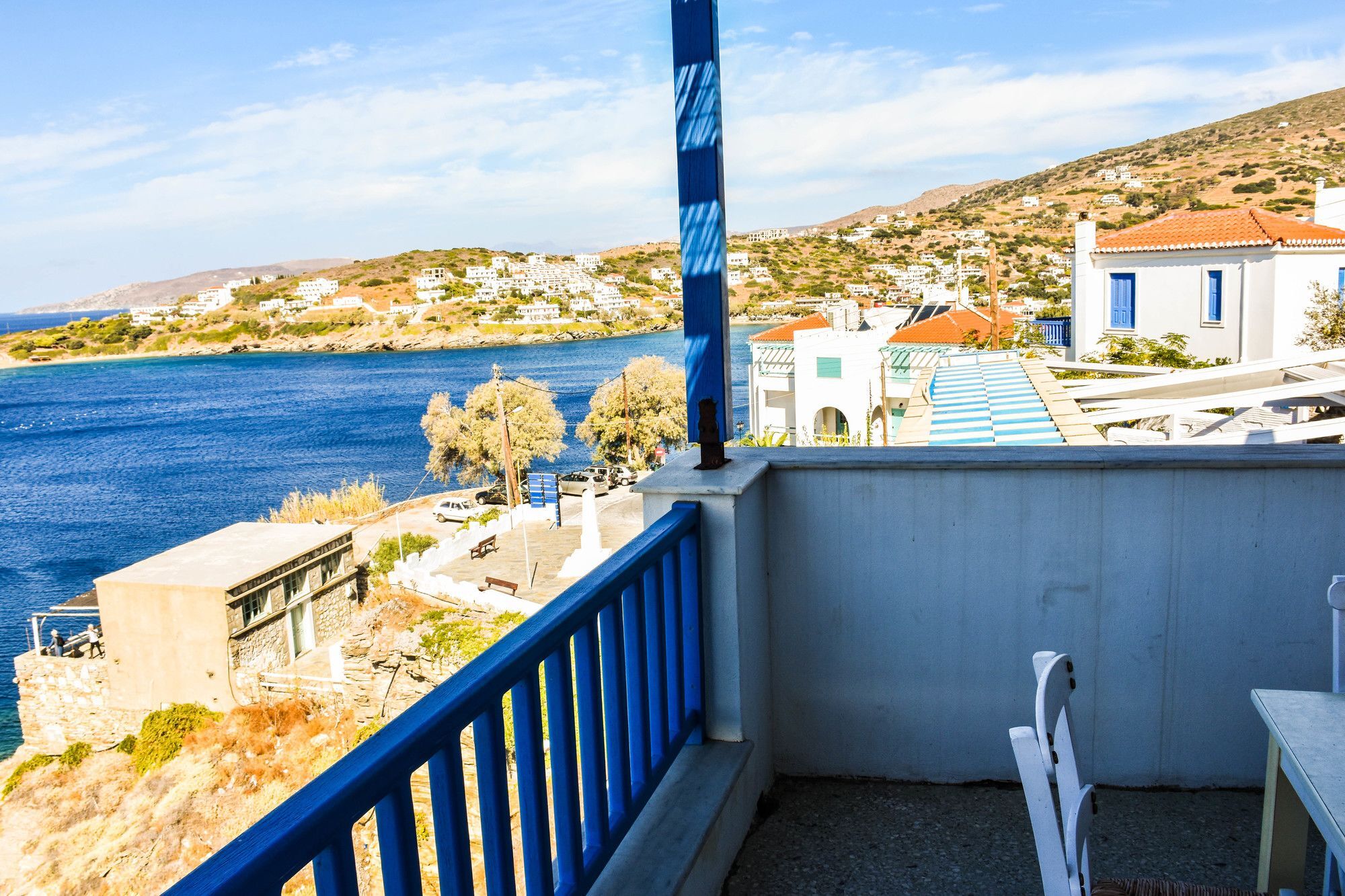 Aegean Sea View Villa Batsi  Bagian luar foto